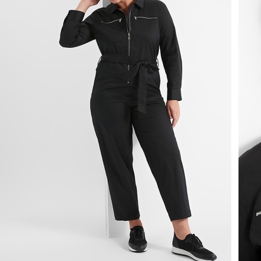 NWT Banana Republic Core Temp Jumpsuit in Black Sz 4